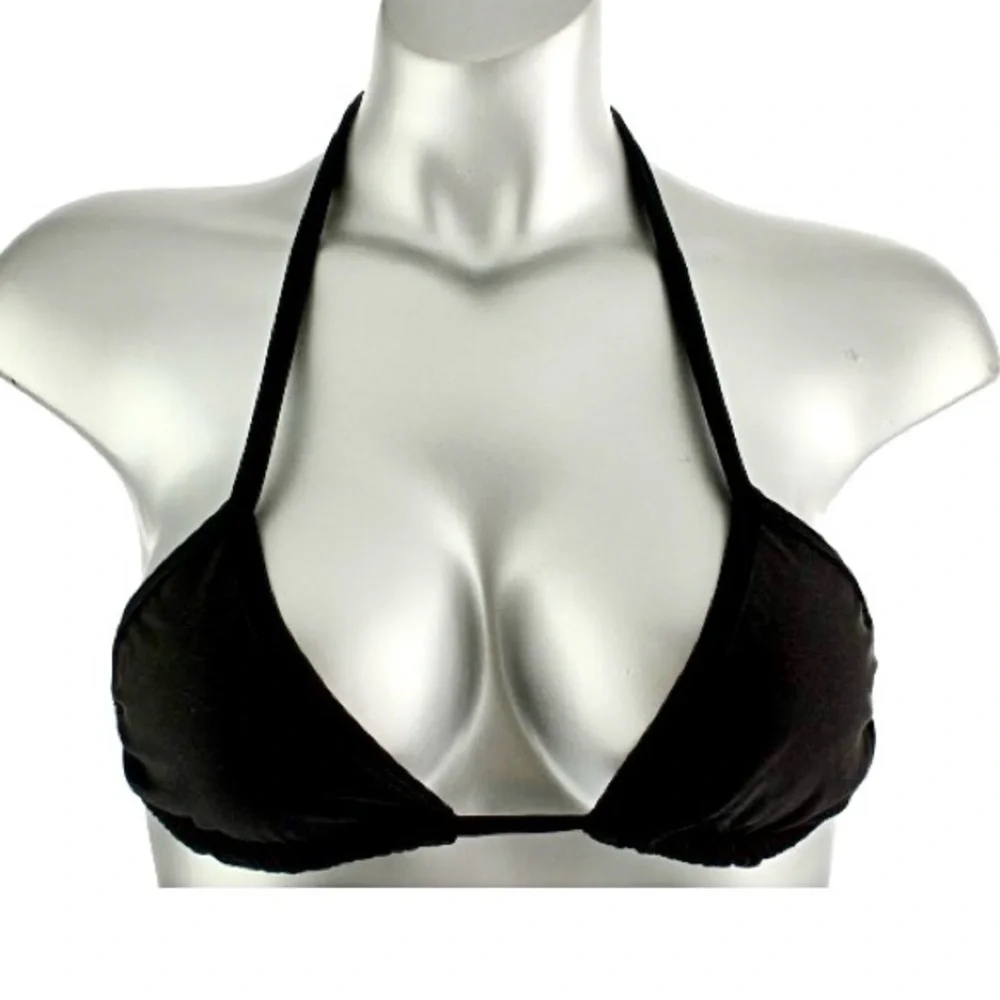 - Black Slide Triangle String Bikini Top! NEW!